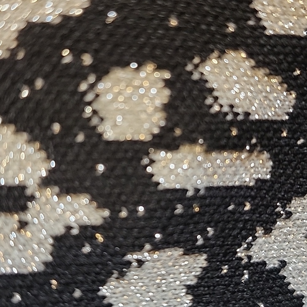 Michael Kors-Shimmery blk/gray animal print dress with bell sleeves Size XS. - Picture 9 of 15